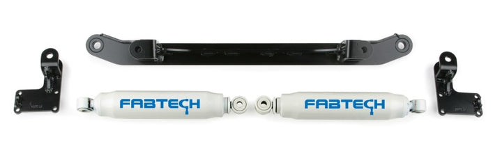 Fabtech 07-14 GM C/K1500 2WD/4WD Dual Steering Stabilizer System w/Perf. Shocks - Bull Strap