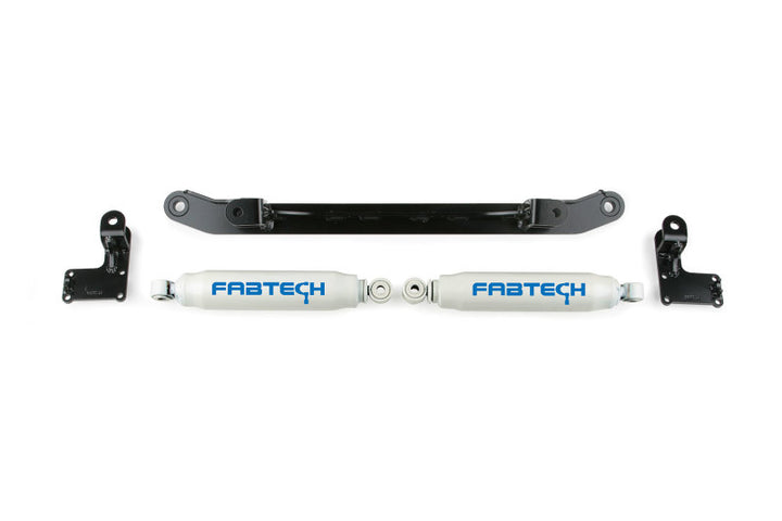 Fabtech 07-14 GM C/K1500 2WD/4WD Dual Steering Stabilizer System w/Perf. Shocks - Bull Strap