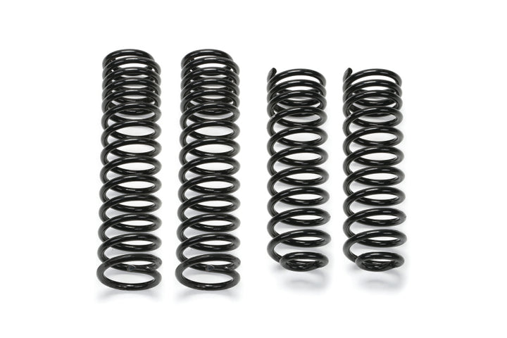 Fabtech 07-18 Jeep JK 4WD 4-Door 5in Front & Rear Long Travel Coil Spring Kit - Bull Strap