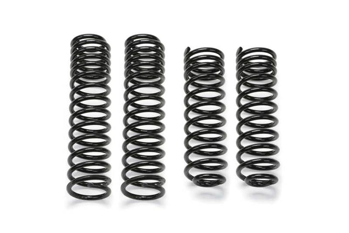 Fabtech 07-18 Jeep JK 4WD 4-Door 5in Front & Rear Long Travel Coil Spring Kit - Bull Strap