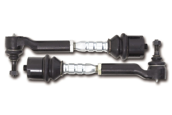 Fabtech 4in Driver & Passenger Tie Rod Assembly Kit - Bull Strap