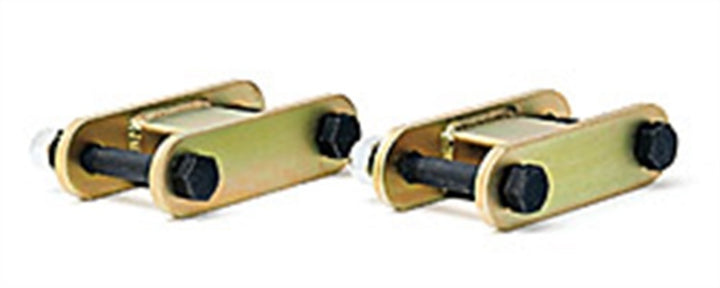 Fabtech 95.5-04 Toyota Tacoma 2WD 5 Lug Rear Shackle Kit - Bull Strap