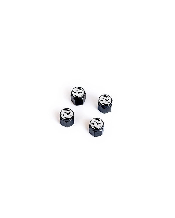 Fifteen52 Valve Stem Cap Set - Black - 4 Pieces - Bull Strap