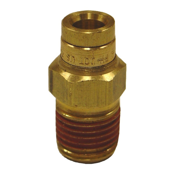 Firestone Male Connector 1/4in. Push-Lock x 1/4in. NPT Brass Air Fitting - 2 Pack (WR17603463) - Bull Strap
