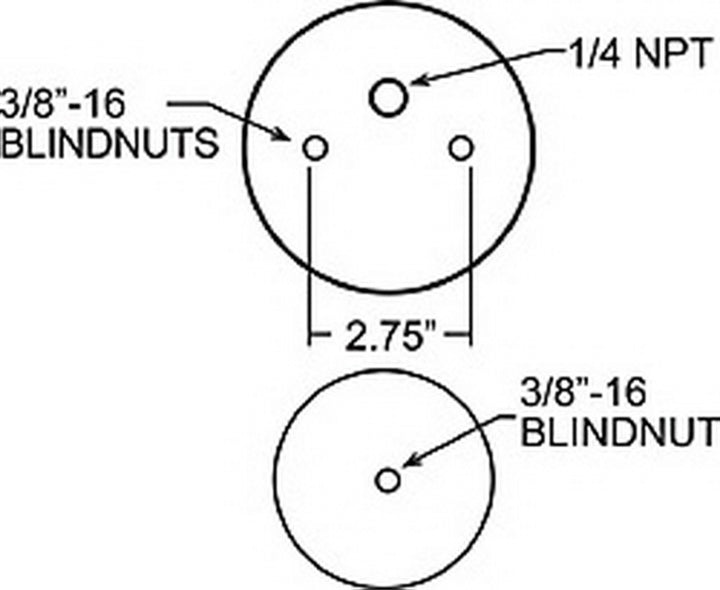Firestone Ride-Rite Replacement Bellow 110/70 264mm (For Kit PN 2377 / 2320 / 2379) (W217609000) - Bull Strap