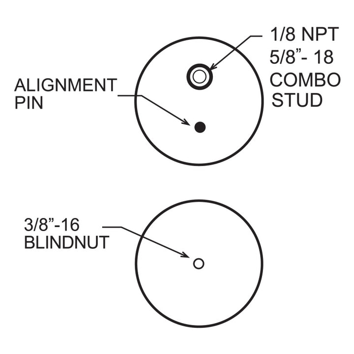 Firestone Ride-Rite Replacement Bellow 267C (For Kit PN 2361/2384/2430/2350/2458/2377) (W217606397) - Bull Strap