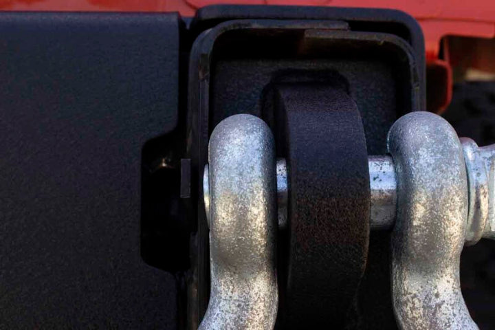 Fishbone Offroad 07-18 JK Wrangler Rubicon and Unlimited Jeep JK Rear D-Ring Frame Mounts - Bull Strap