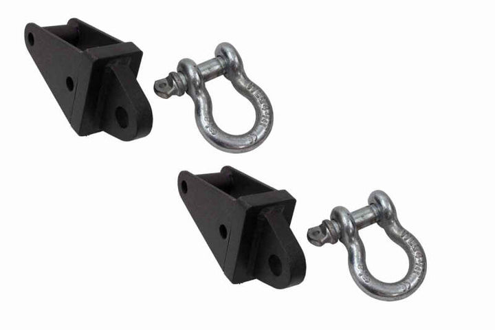 Fishbone Offroad 07-18 JK Wrangler Rubicon and Unlimited Jeep JK Rear D-Ring Frame Mounts - Bull Strap