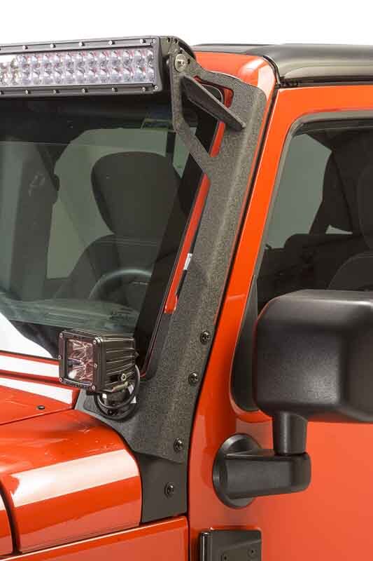 Fishbone Offroad 07-18 Jeep Wrangler JK 52In Light Bar Bracket - Bull Strap