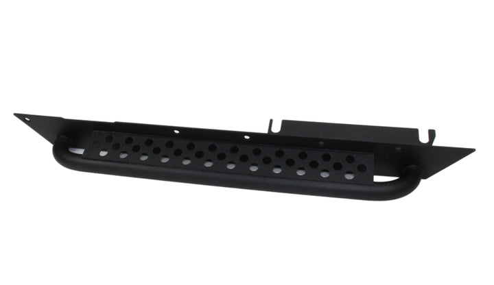 Fishbone Offroad 97-06 Jeep Wrangler TJ Steel Rock Slider - Black Textured Powdercoat - Bull Strap