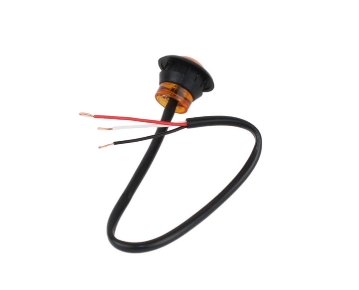 Fishbone Offroad Amber LEDs 3/4In Pair - Bull Strap