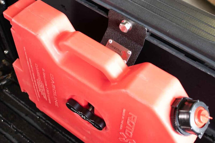 Fishbone Offroad Tacoma In Bed Rotopax Mount - Bull Strap