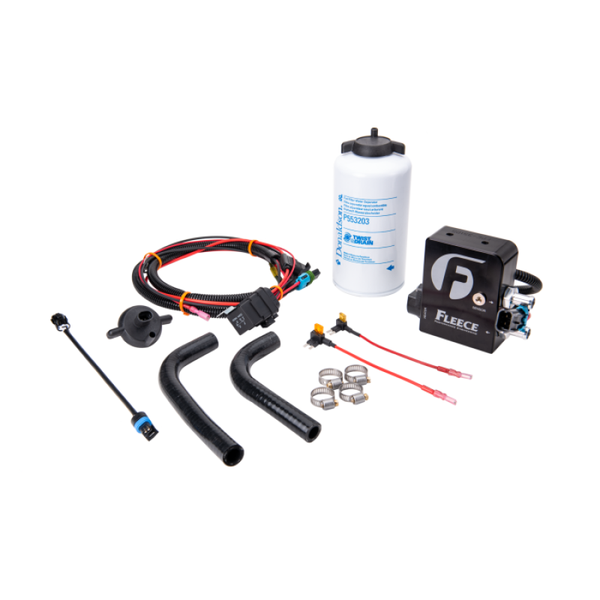 Fleece Performance 11-16 GM 2500/3500 Duramax Auxiliary Heated Fuel Filter Kit - Bull Strap