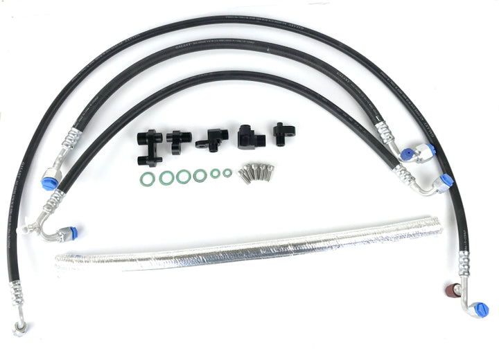 Fleece Performance 13-16 Dodge 6.7L Cummins 2nd Gen Swap Kit A/C Line Reroute Kit - Bull Strap
