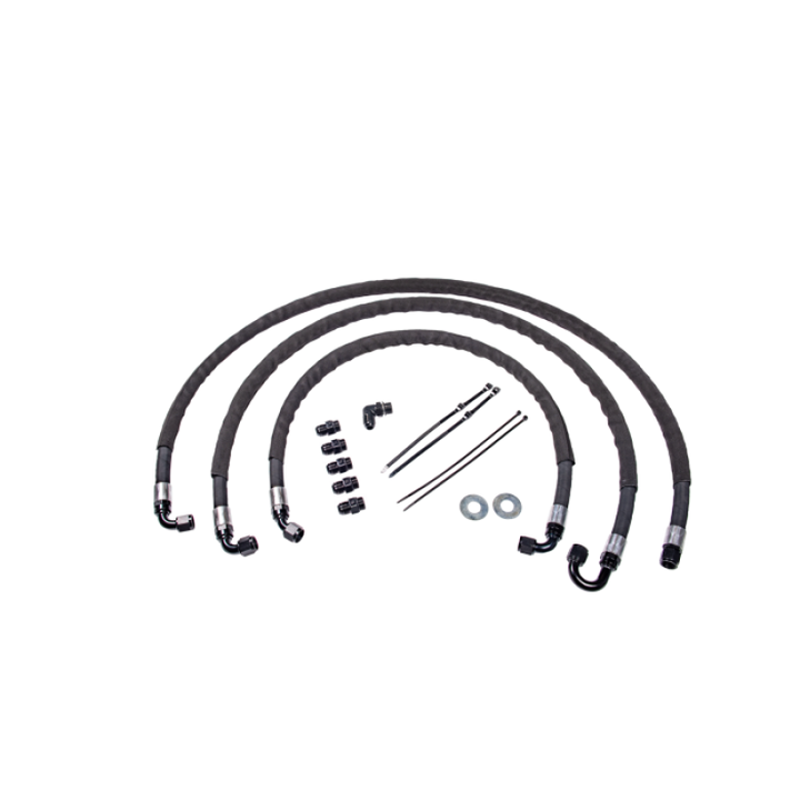 Fleece Performance 15-16 GM Duramax 2500/3500 Heavy Duty Transmission Cooler lines - Bull Strap