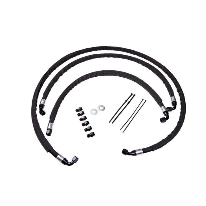 Fleece Performance 17-19 GM Duramax 2500/3500 Heavy Duty Transmission Cooler lines - Bull Strap