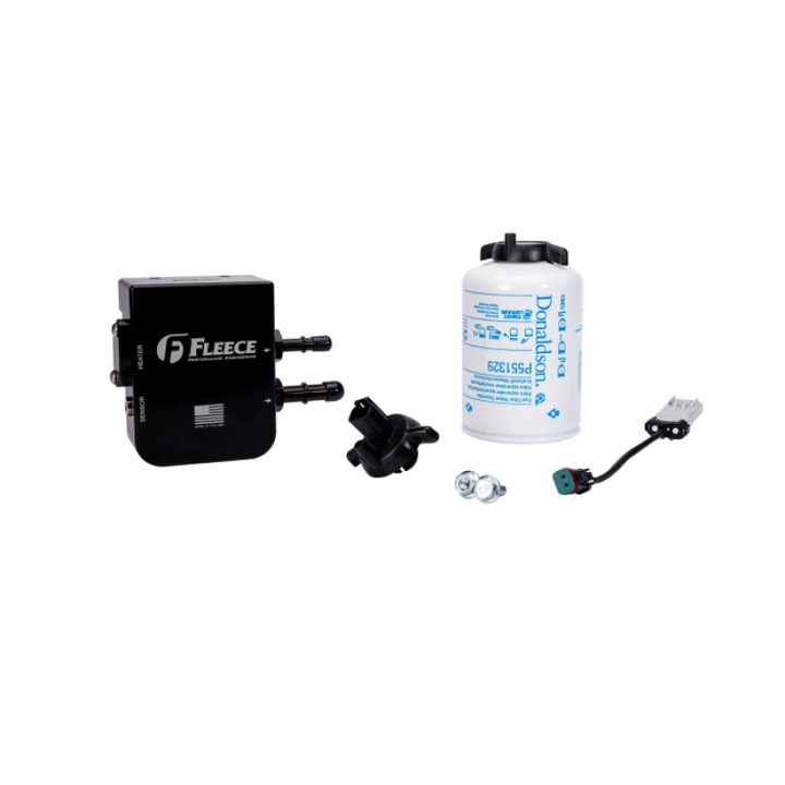 Fleece Performance 19-24 Ram 2500/3500 Cummins 6.7L Under Bed Fuel Filter Assembly - Bull Strap