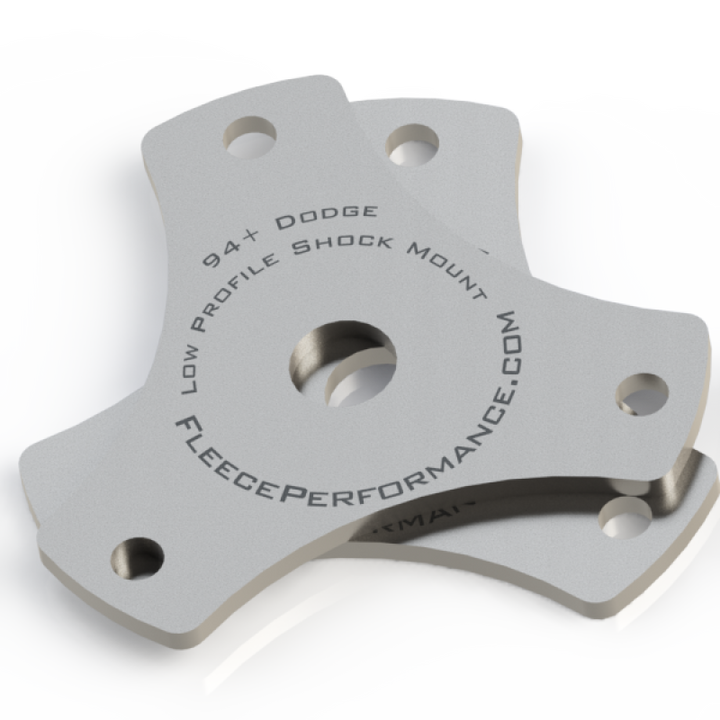 Fleece Performance 2500 and 3500 Low Profile Shock Mounts - Bull Strap