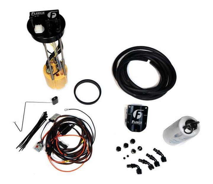 Fleece Performance 98.5-02 Dodge Cummins Fuel System Upgrade Kit w/ PowerFlo Lift Pump - Bull Strap