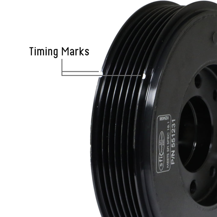 Fluidampr 08.5+ VW Golf TSi/08-13.5 Passat TSi/08.5+ Audi TT TSi Steel Internally Balanced Damper - Bull Strap