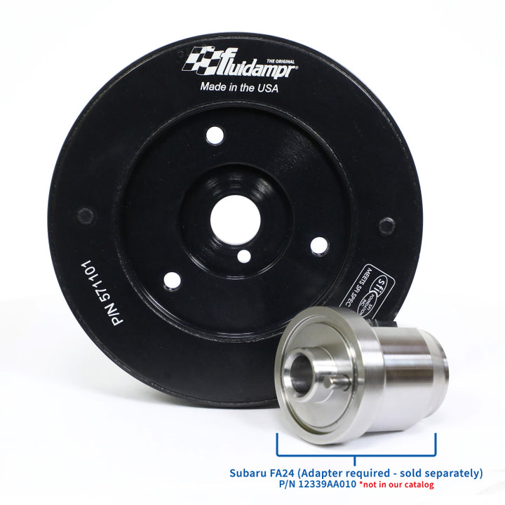 Fluidampr 13-20 Subaru BRZ / 15-22 Subaru WRX / Toyota 4U-GSE Steel Internally Balanced Damper - Bull Strap