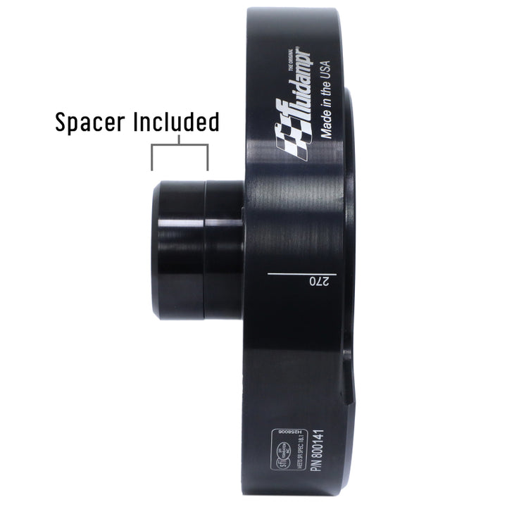 Fluidampr 6.2L / 6.5L GM Diesel 1982-1993 (Mechanical) Steel Externally Balanced Damper - Bull Strap