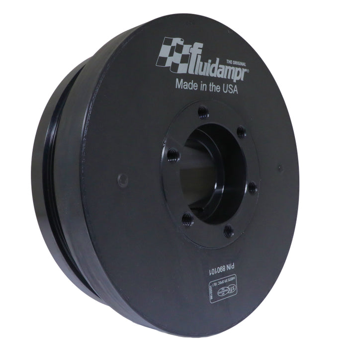 Fluidampr 6.6L GM Duramax 2001-2005 Steel Externally Balanced Damper - Bull Strap