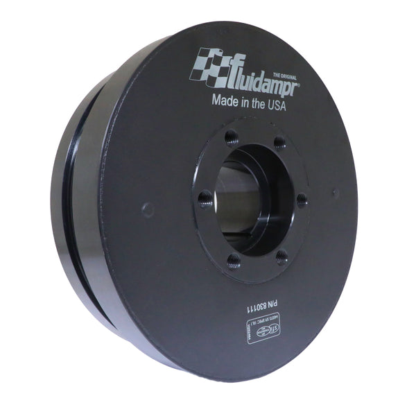 Fluidampr 6.6L GM Duramax 2006-2008 Steel Externally Balanced Damper - Bull Strap