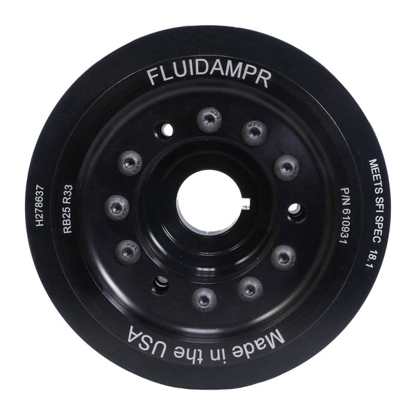 Fluidampr 94-99 Nissan Skyline R33 RB25DET (Non NEO) Steel Internally Balanced Damper - Bull Strap