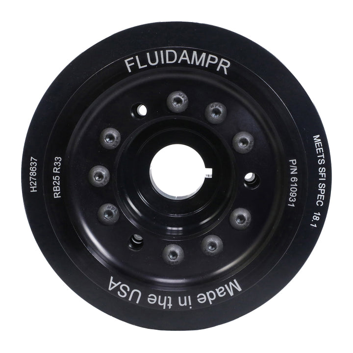 Fluidampr 94-99 Nissan Skyline R33 RB25DET (Non NEO) Steel Internally Balanced Damper - Bull Strap