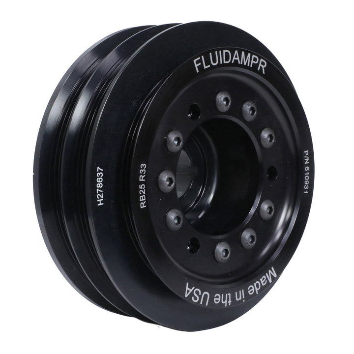 Fluidampr 94-99 Nissan Skyline R33 RB25DET (Non NEO) Steel Internally Balanced Damper - Bull Strap