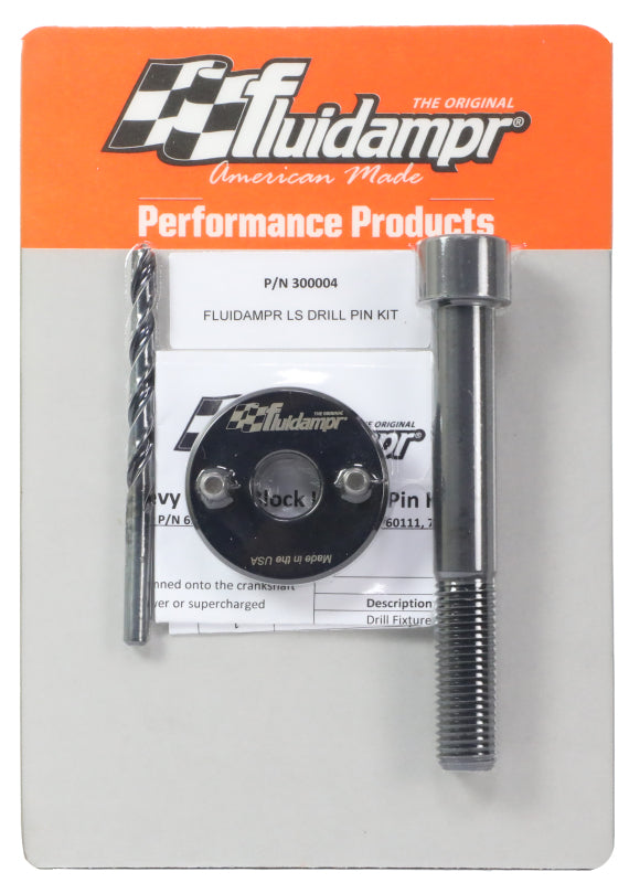 Fluidampr GM/Chevy LS Drill Pin Kit - Bull Strap