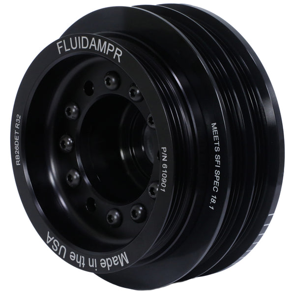 Fluidampr Nissan RB26DET Phase-1 BNR32 GT-R Steel Internally Balanced Damper - Bull Strap