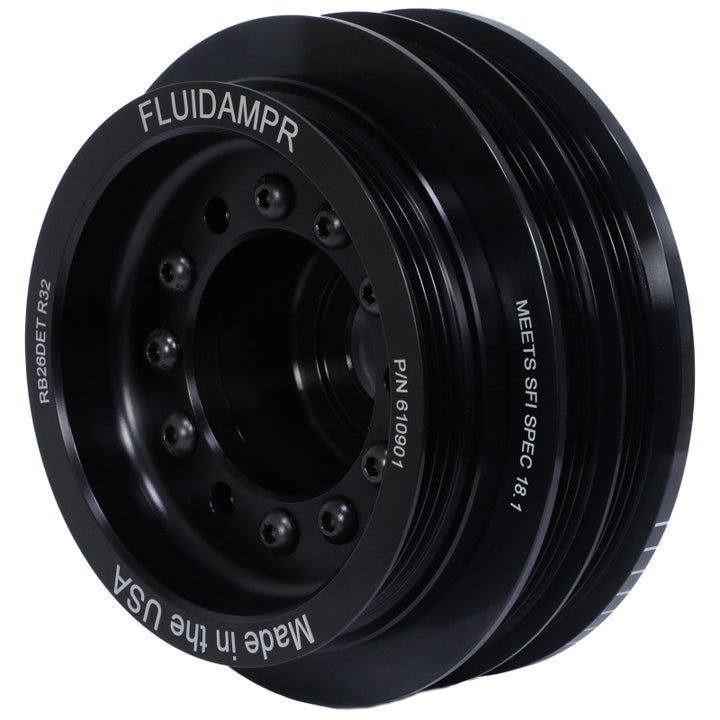 Fluidampr Nissan RB26DET Phase-1 BNR32 GT-R Steel Internally Balanced Damper - Bull Strap