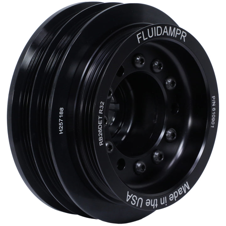 Fluidampr Nissan RB26DET Phase-1 BNR32 GT-R Steel Internally Balanced Damper - Bull Strap