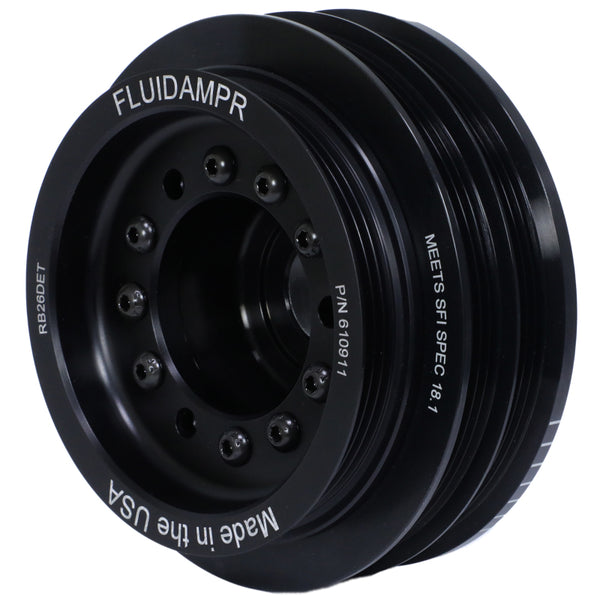 Fluidampr Nissan RB26DET Phase-2 BCNR33 GT-R / BNR-34 GT-R Steel Internally Balanced Damper - Bull Strap