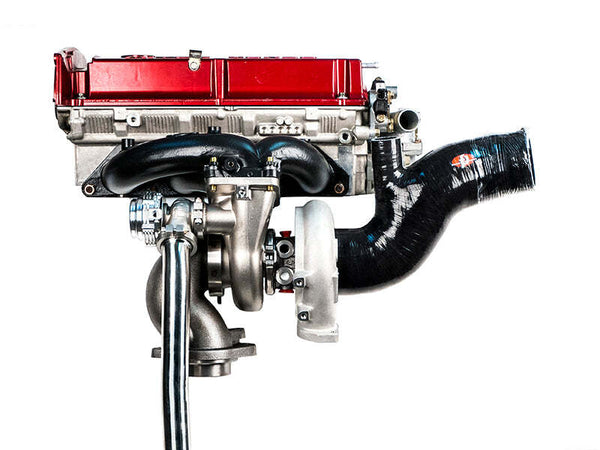 Forced Performance Mitsubishi Evo 9 Cast O2 Housing Assembly (w/o Dump Tube) - Bull Strap