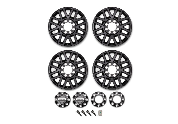 Ford Racing 05-22 F-Super Duty 20in x 8in Wheel Package w/TPMS Kit - Black - Bull Strap