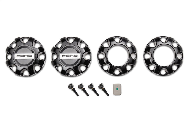 Ford Racing 05-22 F-Super Duty 20in x 8in Wheel Package w/TPMS Kit - Black - Bull Strap