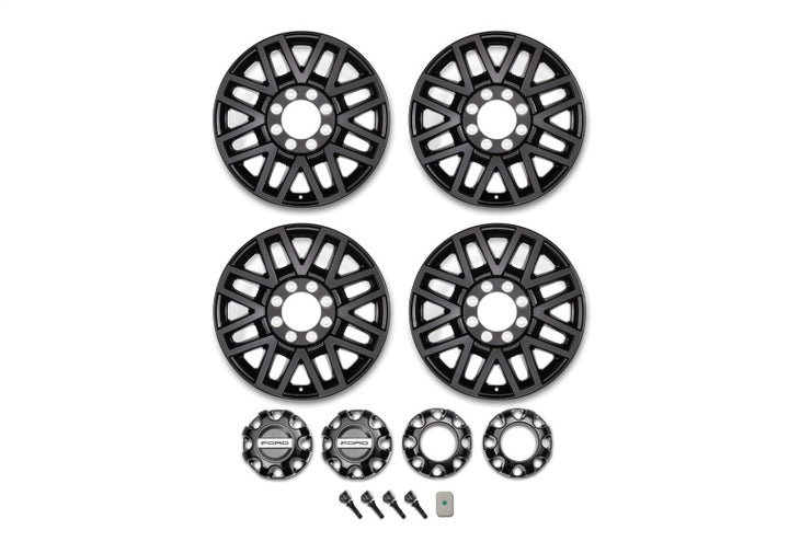 Ford Racing 05-22 F-Super Duty 20in x 8in Wheel Package w/TPMS Kit - Black - Bull Strap
