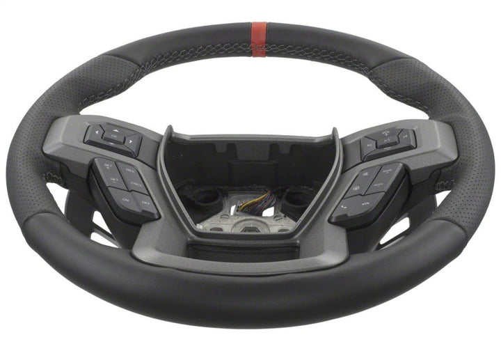 Ford Racing 15-18 F-150 Raptor Performance Steering Wheel Kit - Red Sightline - Bull Strap