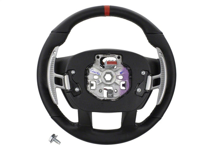 Ford Racing 15-18 F-150 Raptor Performance Steering Wheel Kit - Red Sightline - Bull Strap