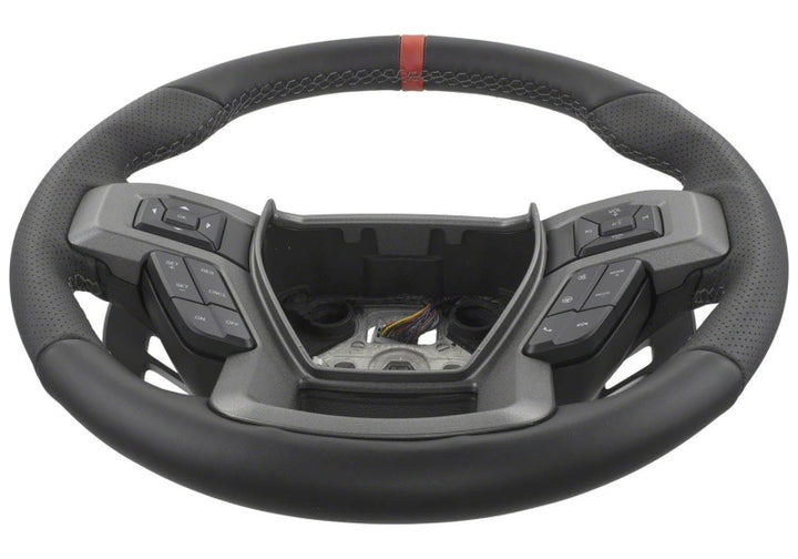 Ford Racing 15-18 F-150 Raptor Performance Steering Wheel Kit - Red Sightline - Bull Strap