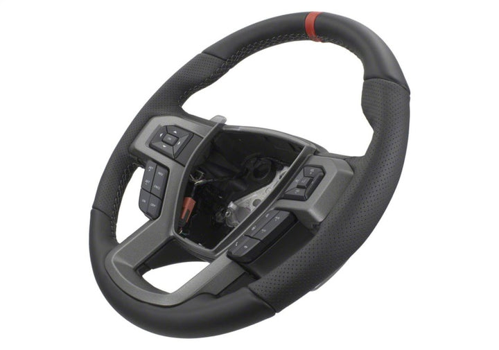 Ford Racing 15-18 F-150 Raptor Performance Steering Wheel Kit - Red Sightline - Bull Strap