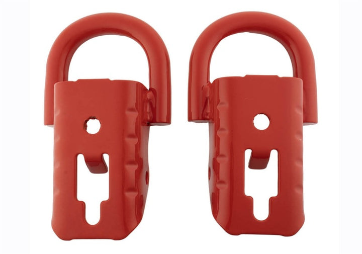 Ford Racing 15-22 F-150 Tow Hooks - Red (Pair) - Bull Strap