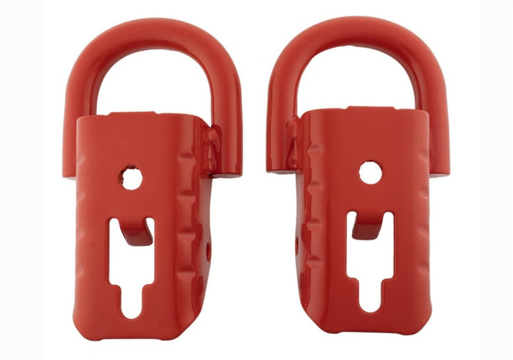 Ford Racing 15-22 F-150 Tow Hooks - Red (Pair) - Bull Strap