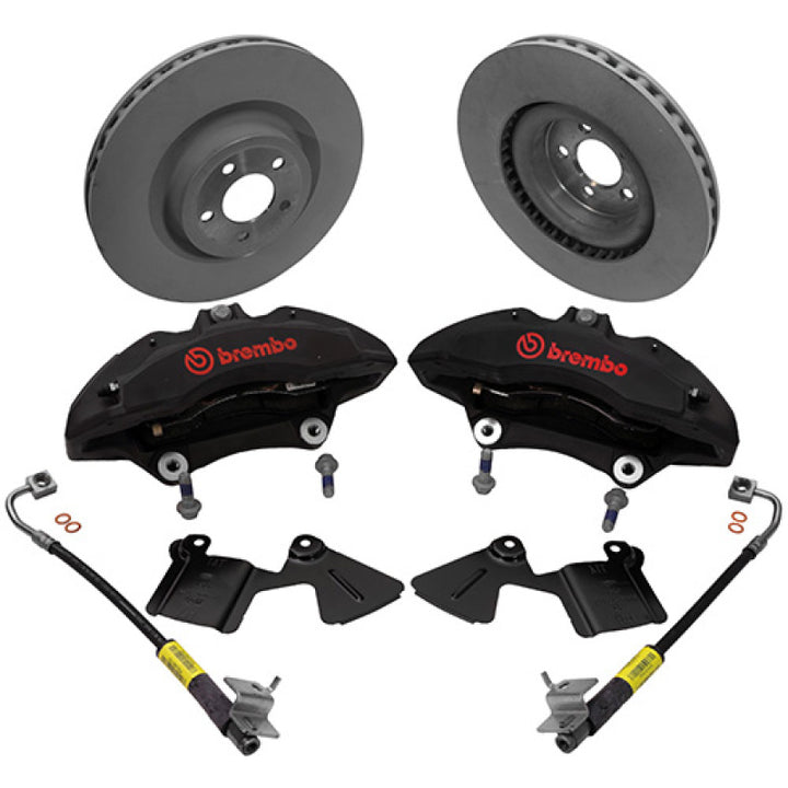 Ford Racing 2015-2016 Mustang Performance Pack 6 Piston Front Brake Upgrade Kit - Bull Strap