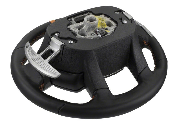 Ford Racing 2015-2017 F-150 Raptor Performance Steering Wheel Kit - Orange Sightline - Bull Strap