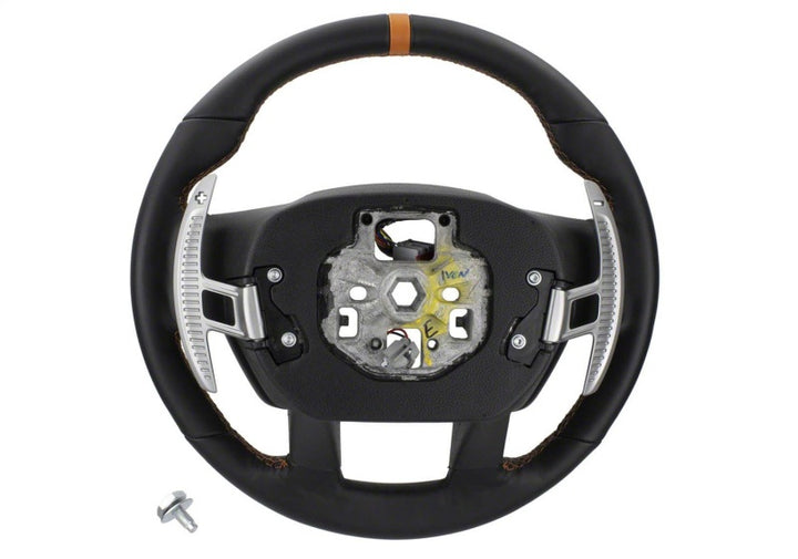 Ford Racing 2015-2017 F-150 Raptor Performance Steering Wheel Kit - Orange Sightline - Bull Strap