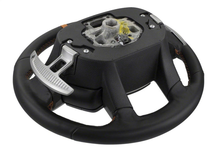 Ford Racing 2015-2017 F-150 Raptor Performance Steering Wheel Kit - Orange Sightline - Bull Strap